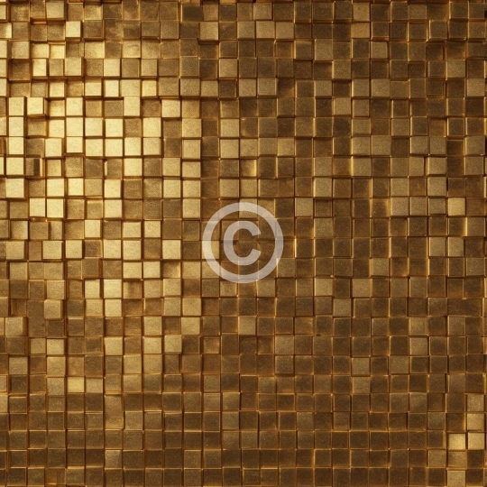 Mosaic Background with applied gold squares